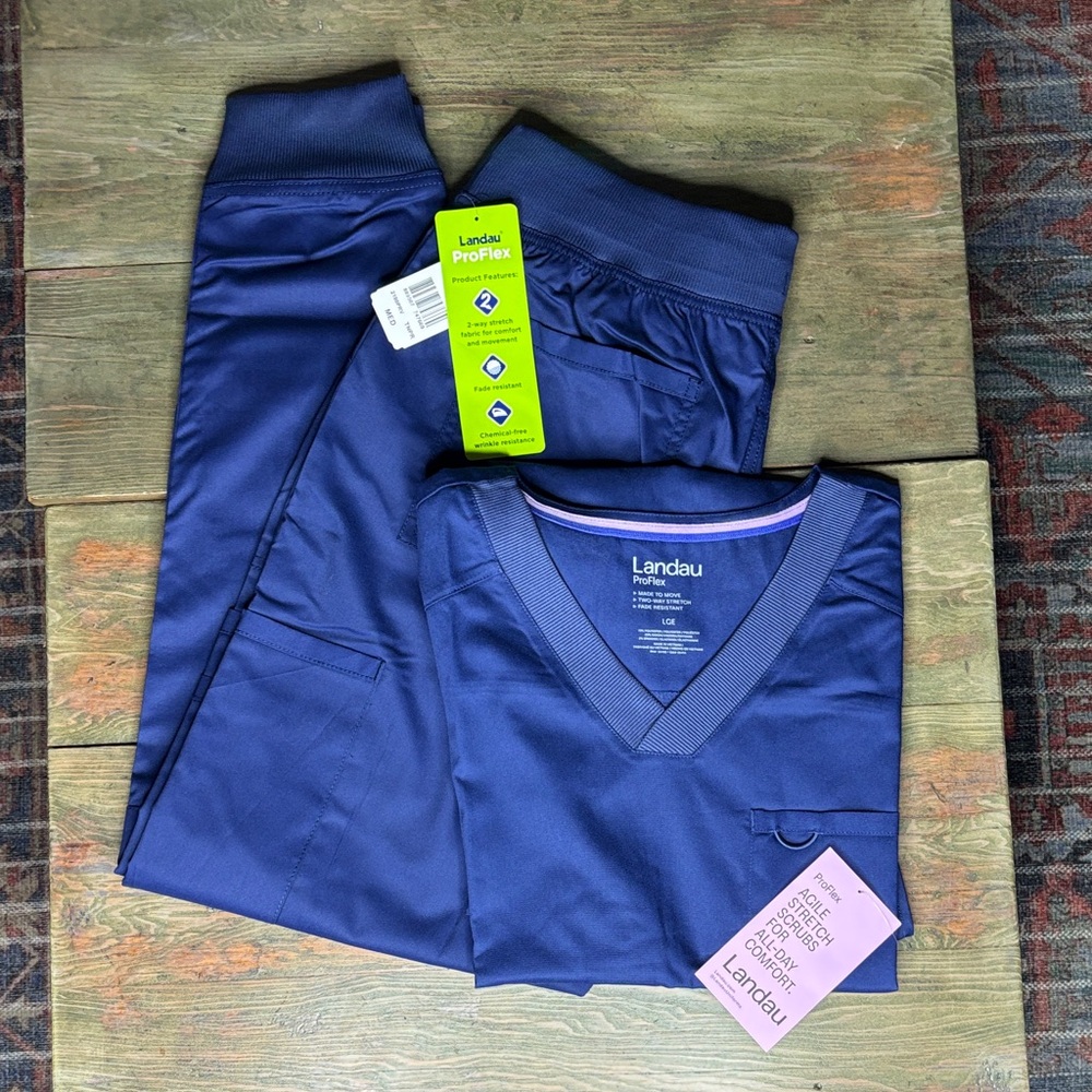 Landau Professional Navy Scrub Ensemble